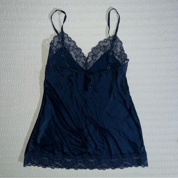 Intimissimi Lace Trim Silk V Neck Cami Tank Top Womens Size XS - Picture 4 of 9